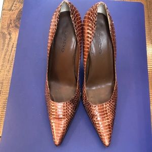 Brown Pointed Toe High Heel Pumps